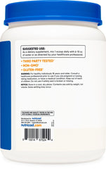 Serving scoop of Nutricost L-Glutamine Powder