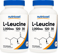 Nutricost L-Leucine 2000mg per serving - per-pack information