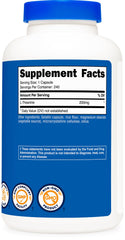 Close-up of Nutricost L-Theanine 200mg capsules