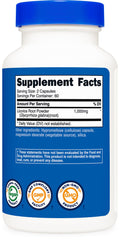 Non-GMO, gluten-free and soy-free icons on Nutricost label