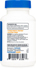 Nutrition facts panel for Nutricost Luteolin 100mg