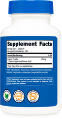 Quality and compliance seals on Nutricost Luteolin 100mg bottle