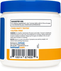 250g Nutricost Magnesium Citrate Powder container with label