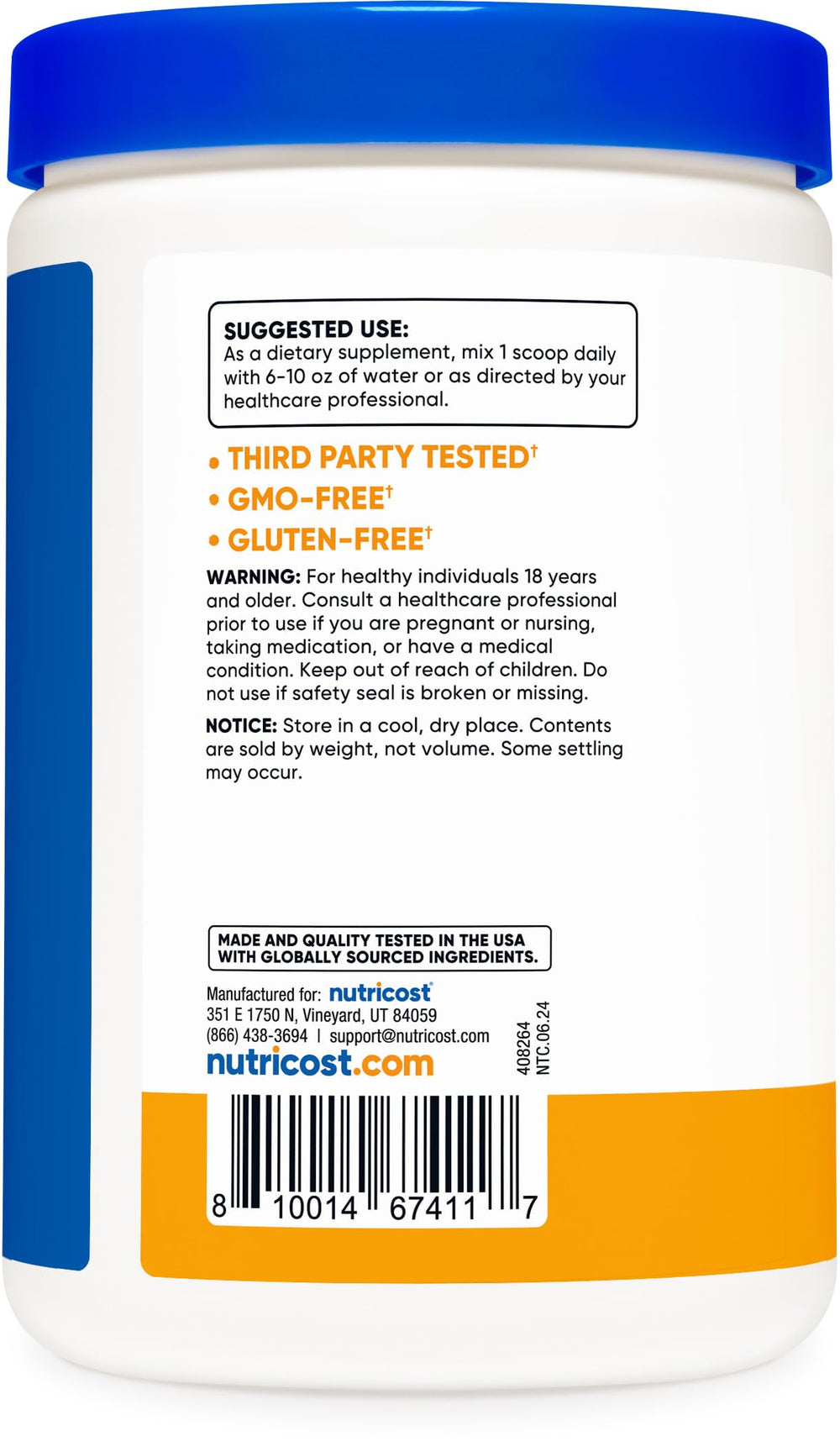Non-GMO and Gluten-Free icons on packaging