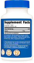 Facility certifications: NSF, GMP, and FDA logos