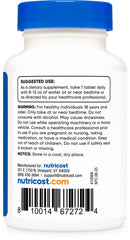 Non-GMO and gluten-free Nutricost Melatonin label