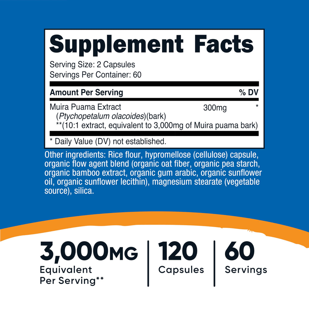 Packaging showing 60 servings per bottle