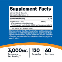 Packaging showing 60 servings per bottle