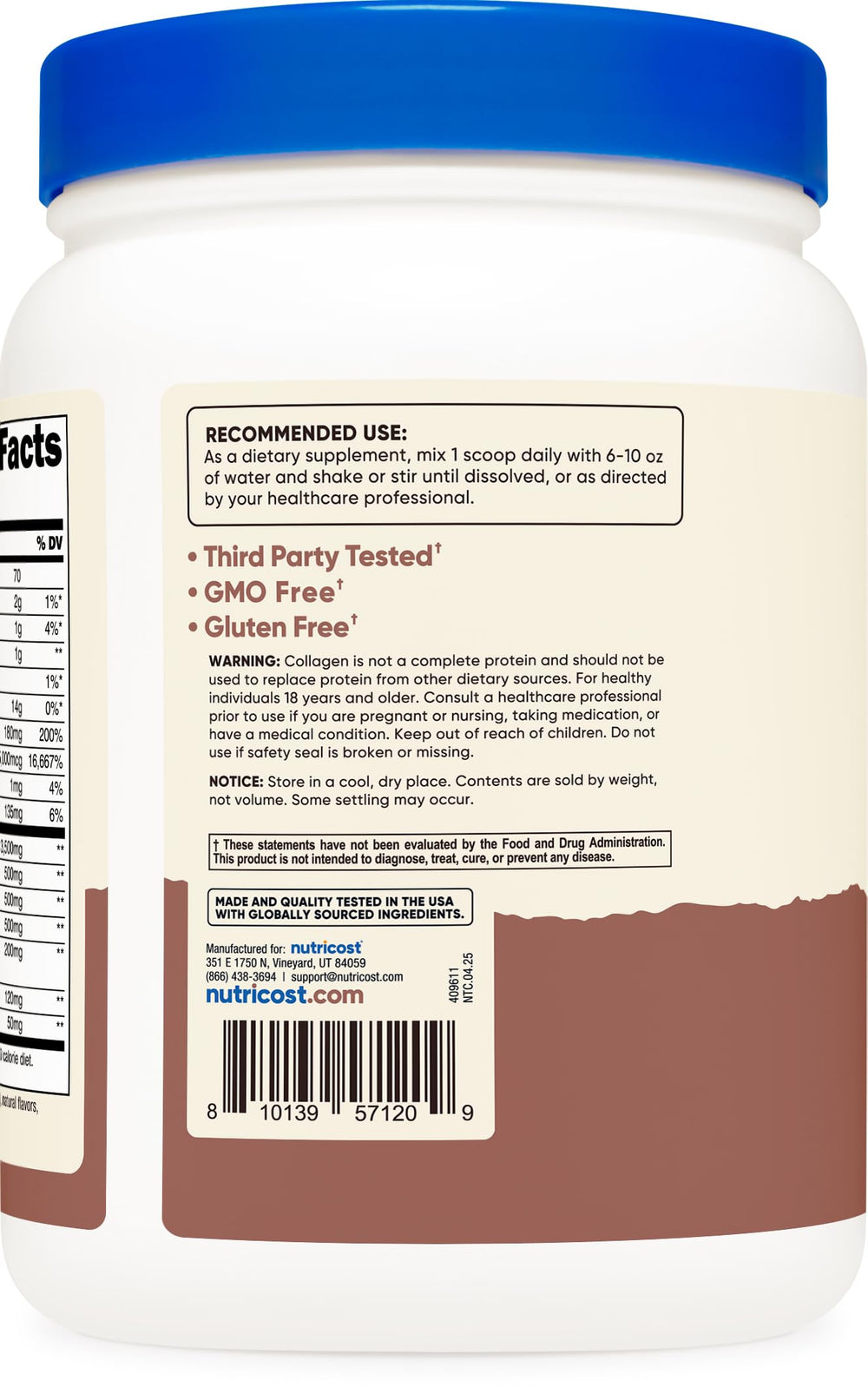 Packaging highlighting Non-GMO and Gluten-Free ingredients