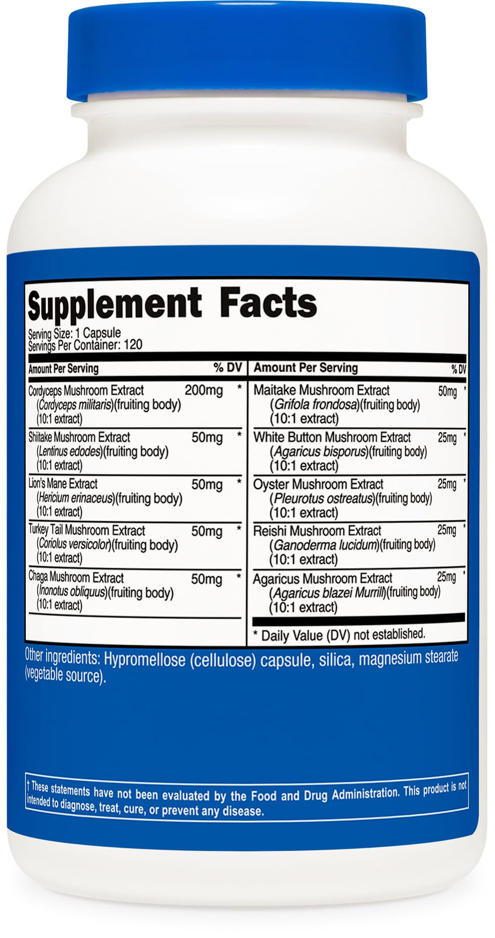 GMP compliant, FDA registered facility image for Nutricost Mushroom Complex