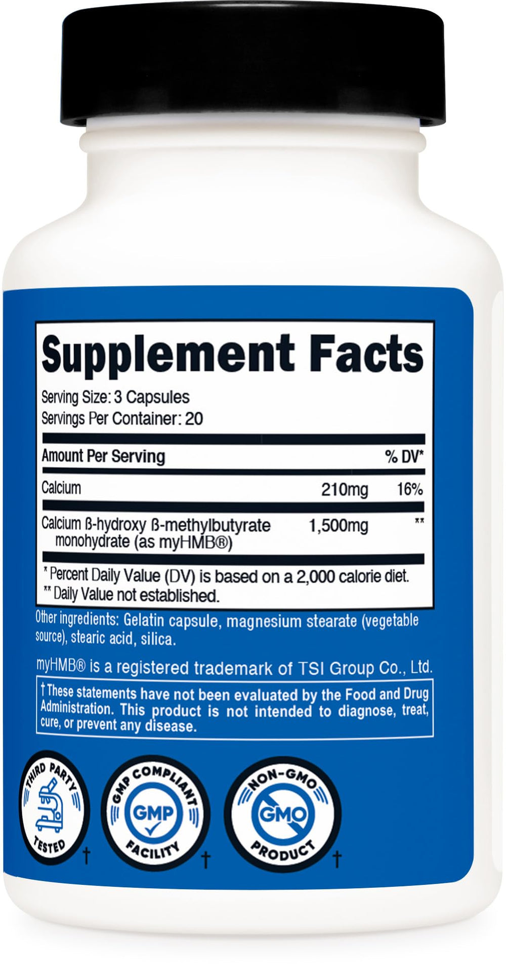 Certification seals and certificates for Nutricost manufacturing