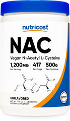 Nutricost NAC powder bottle for daily supplement routine