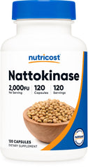 Nutricost Nattokinase 2000 FU bottle label