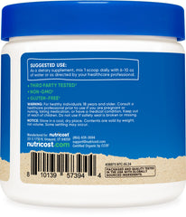Back label with suggested use and ingredient list