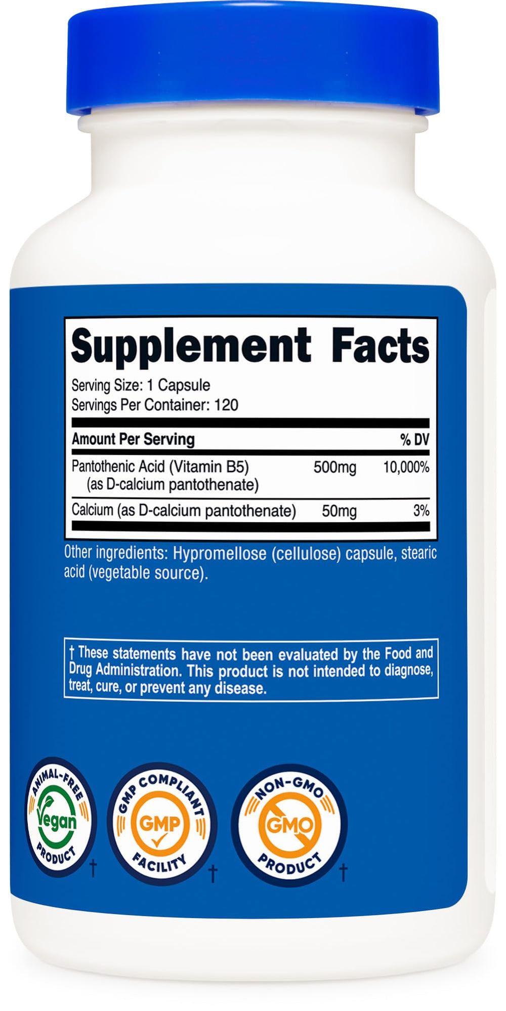 GMP compliant and FDA registered facility icons