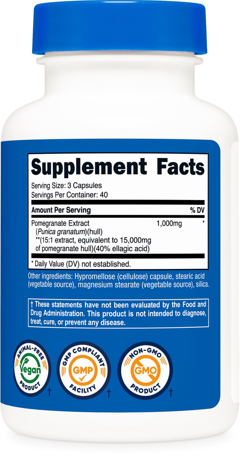 Nutricost bottle packaging showing 40 servings per bottle
