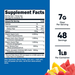 Serving size graphic showing 48 servings per container