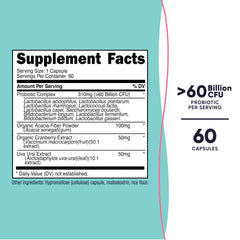 Front view of Nutricost Probiotic for Women bottle with label