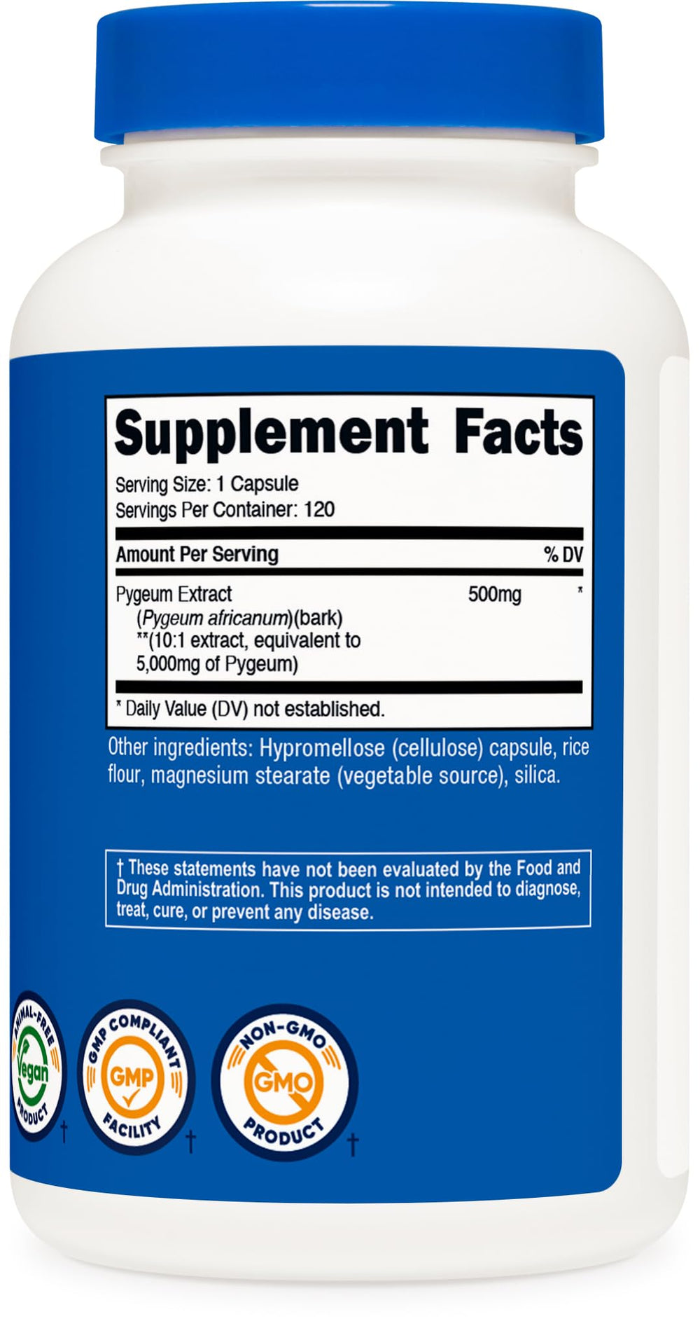 ISO-accredited third-party testing seal on label