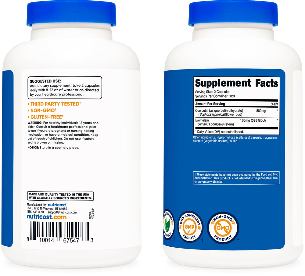 Gluten-free and Non-GMO indicators on packaging