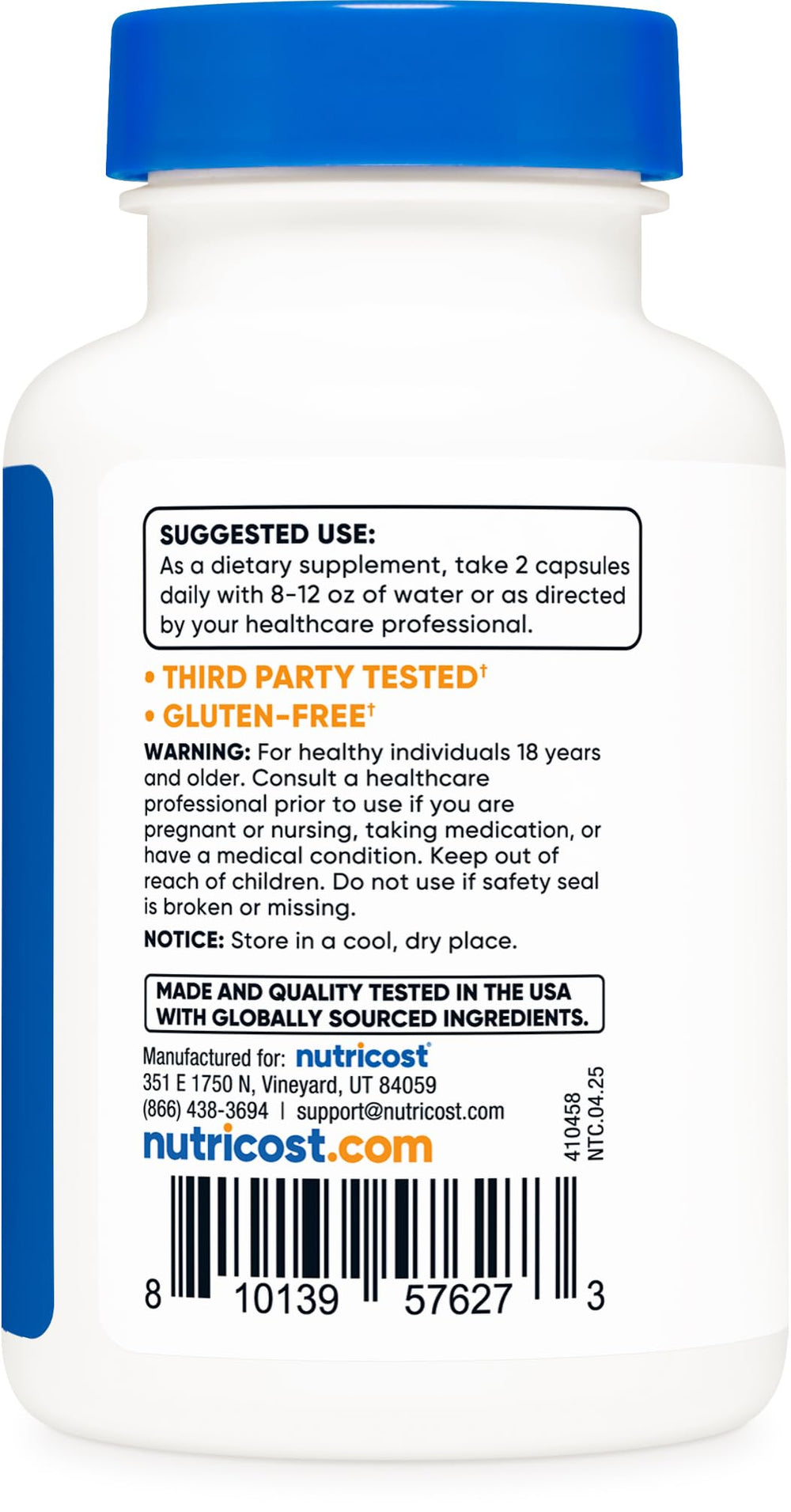 NSF Certified GMP compliant FDA registered facility badge