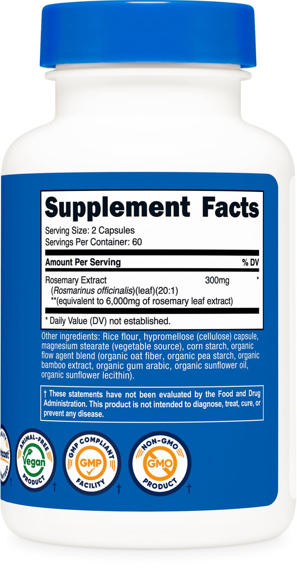 Nutricost Rosemary Extract bottle packaging
