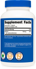 Nutricost branding with GMP and FDA registration icons on packaging