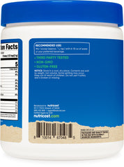 Non-GMO and gluten-free Nutricost Organic Spinach Powder label