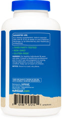 Vitamin A (Beta-Carotene) and Vitamin B-12 information on Spirulina packaging