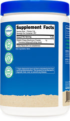 Third-party testing certificate for Nutricost Chaga powder