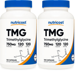 Nutricost TMG 750mg bottle front view