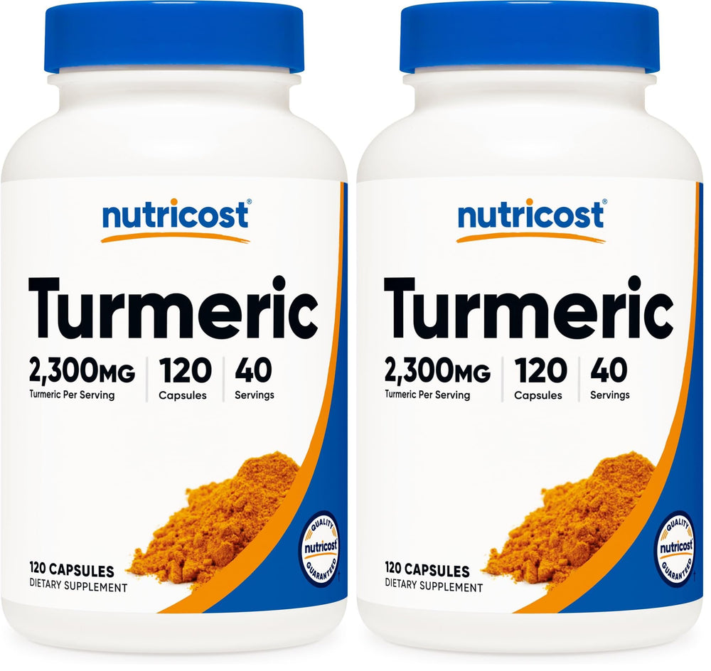 Nutricost Turmeric Curcumin bottle with BioPerine