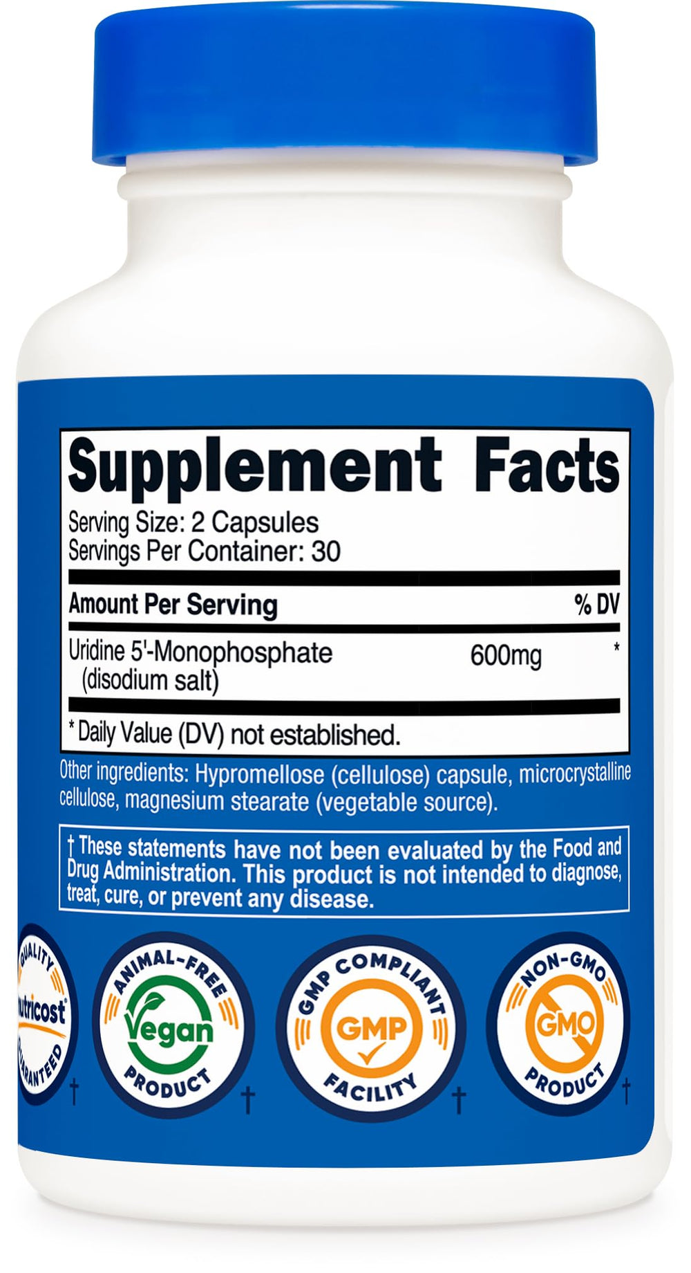 Product packaging displaying 30-day supply of 60 capsules