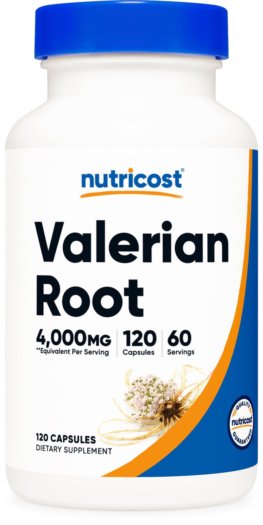 Nutricost Valerian Root Capsules bottle with 120 capsules