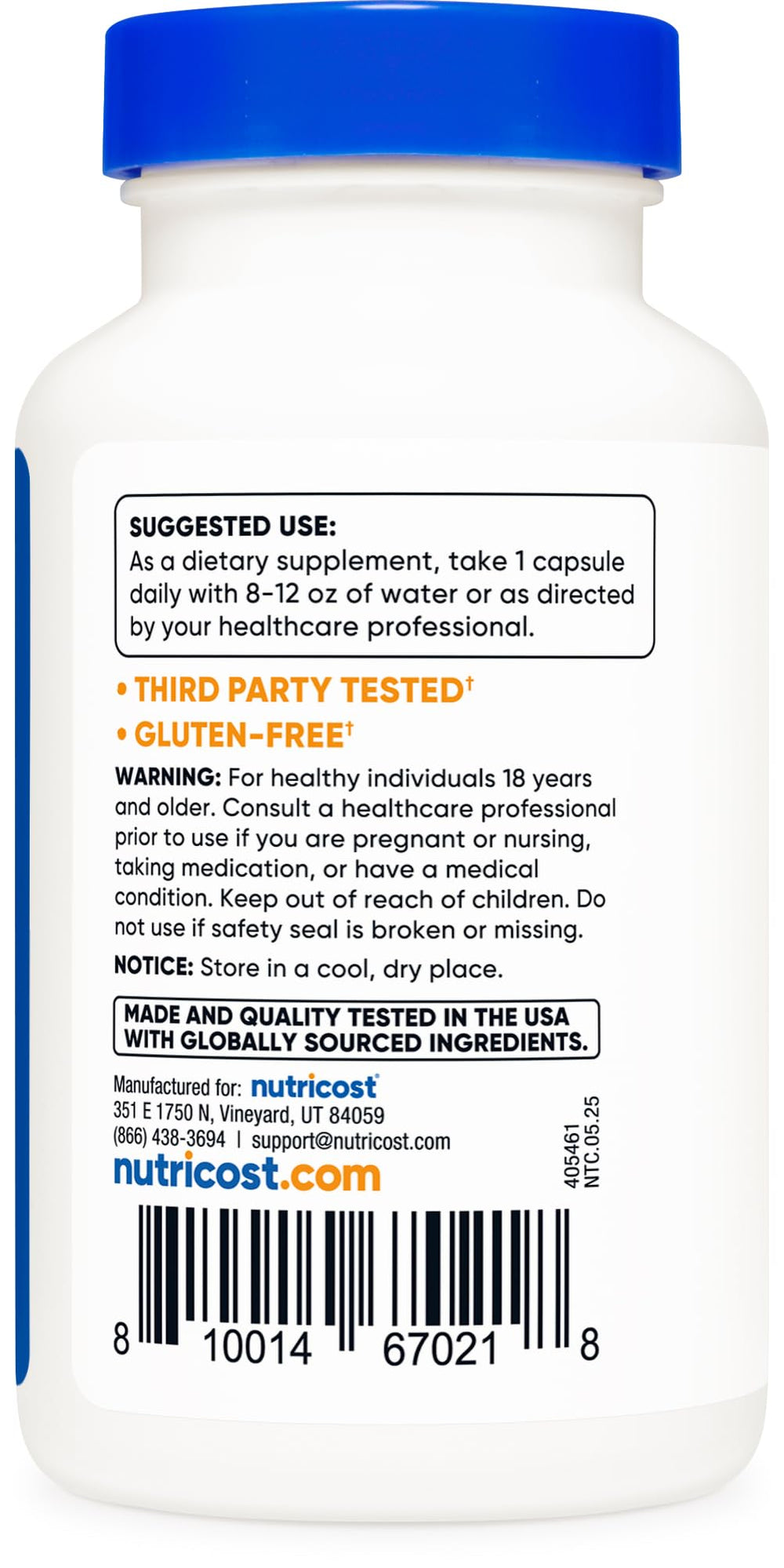 Gluten Free and Non-GMO certification on packaging