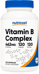 Nutricost Vitamin B Complex 462mg - 120 Veggie Capsules