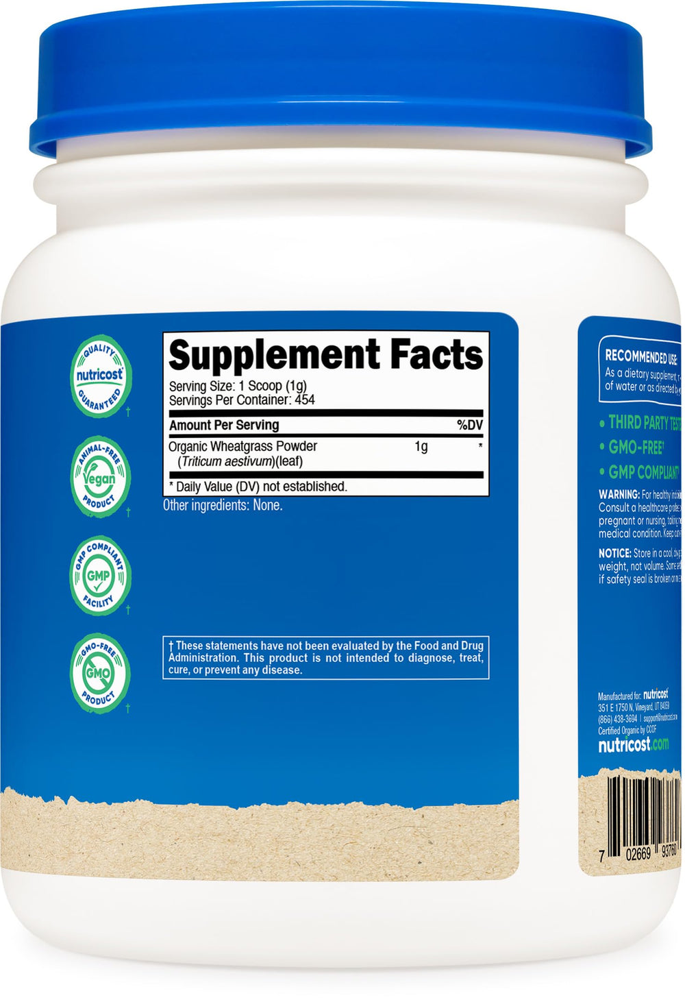Manufactured in a GMP Compliant, FDA Registered facility in the USA