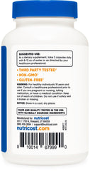 Net weight information for Nutricost White Willow Bark Capsules