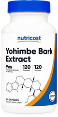 Nutricost Yohimbe Bark Extract 450mg bottle with 120 capsules - main image