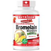 Nutridom Bromelain Digestive Enzyme bottle with 60 capsules