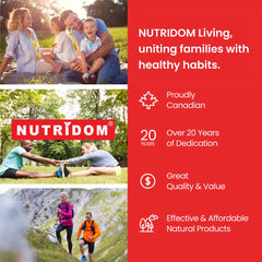 Nutridom Bromelain packaging and brand logo on the bottle