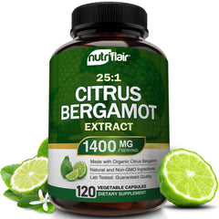 NutriFlair Citrus Bergamot 1400mg bottle front view