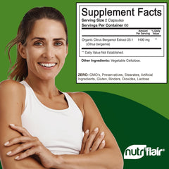 Close-up of NutriFlair Citrus Bergamot 1400mg bottle