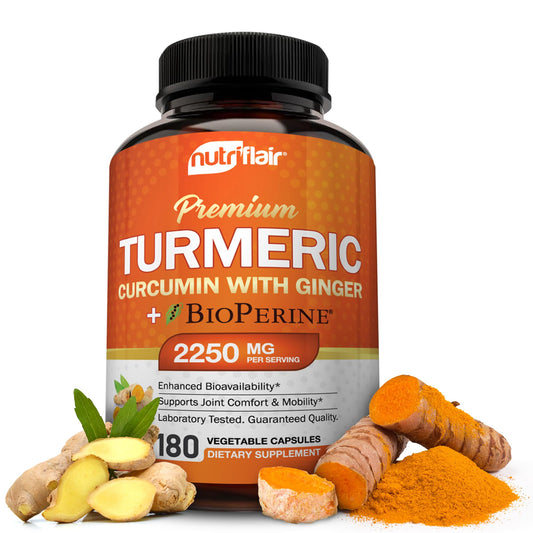 Hero image of NutriFlair Turmeric Curcumin 180 capsules