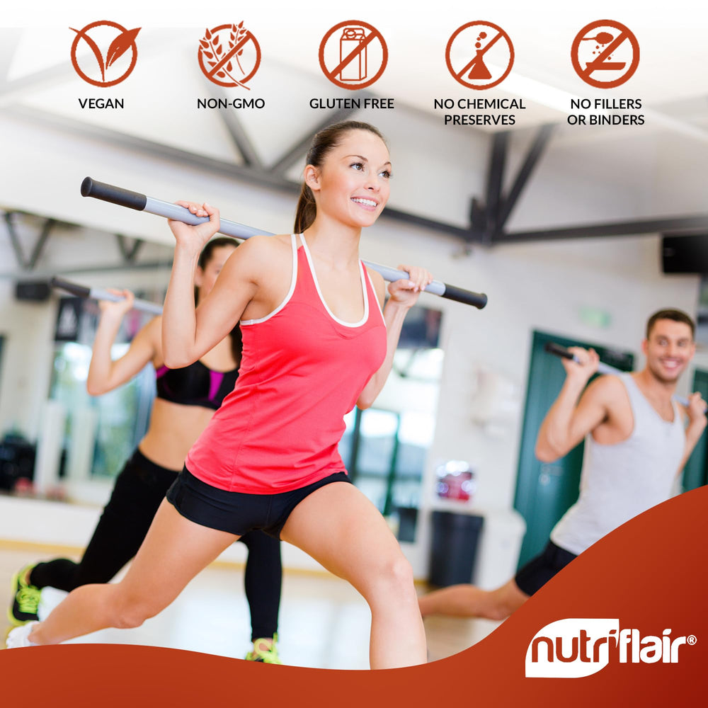 Nutritional ingredients label for NutriFlair Turmeric Curcumin