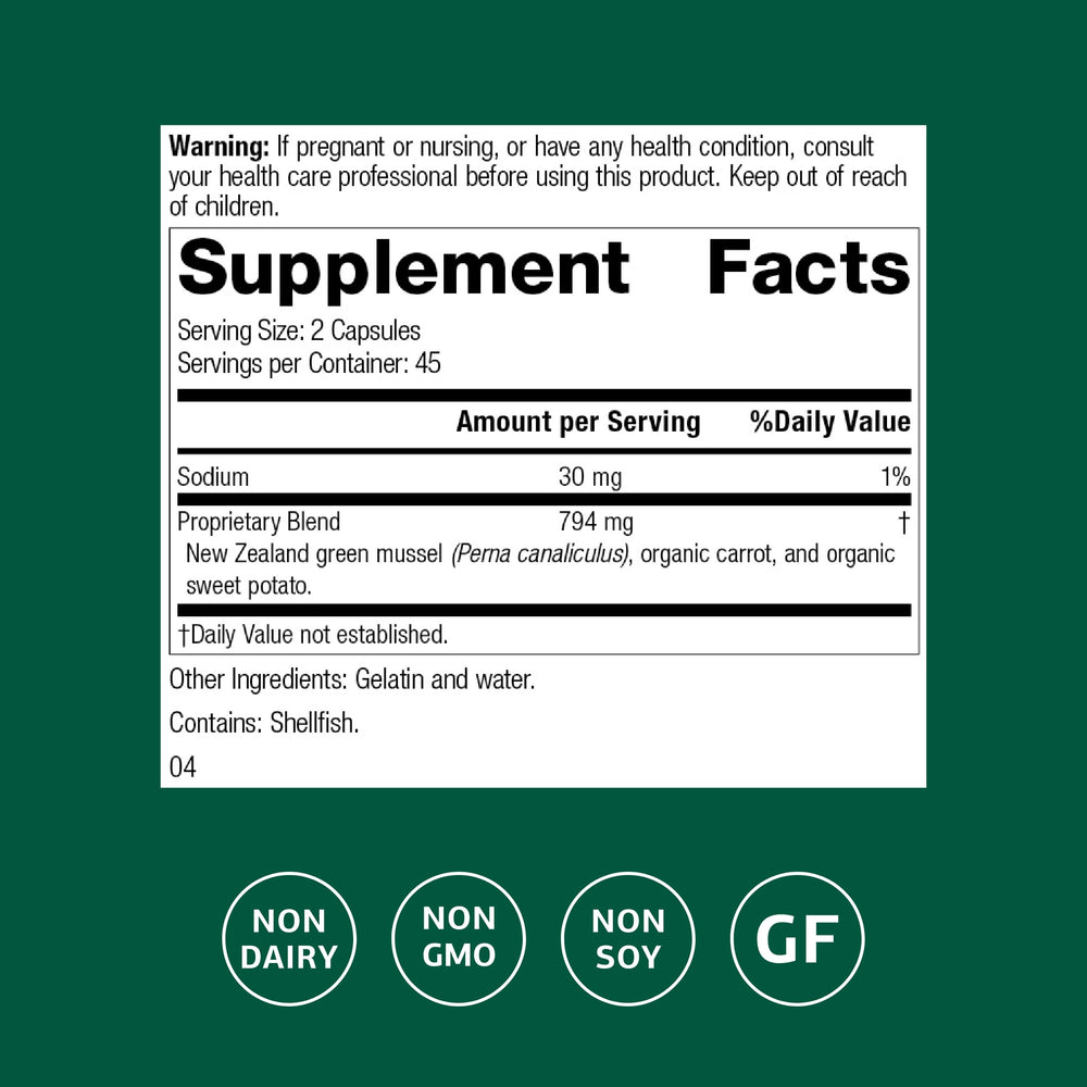Nutrimere 90 capsules bottle back with nutrition facts