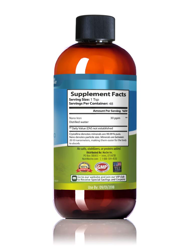 Packaging of Nutrinoche liquid iron supplement
