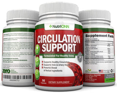 NutriONN Circulation Support bottle with packaging and label