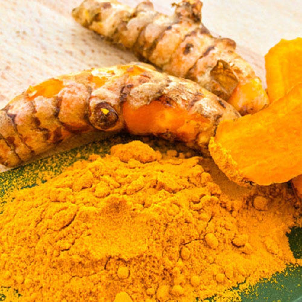 Nutrition facts label for Ambehaldi powder