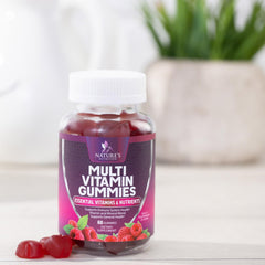 Nutrition label and packaging for multivitamin gummies